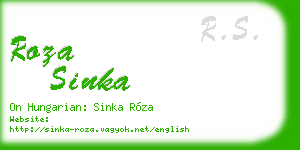 roza sinka business card